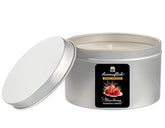 Strawberry Scented Candle in Silver Tin